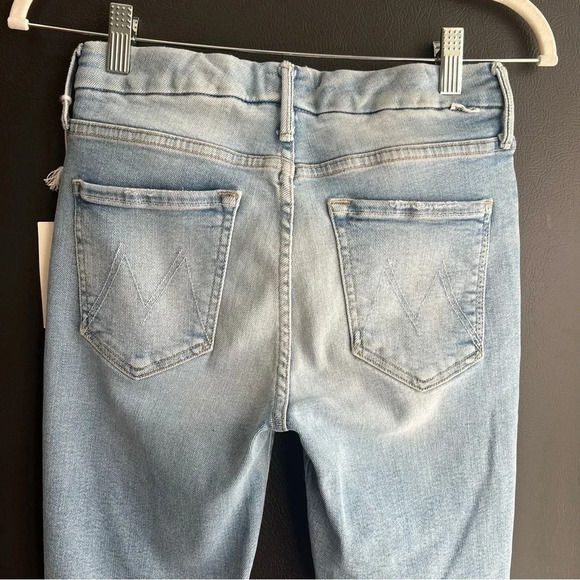 MOTHER The Looker Ankle Fray Skinny Raw Hem Jeans Approx Size 25 - Picture 10 of 11